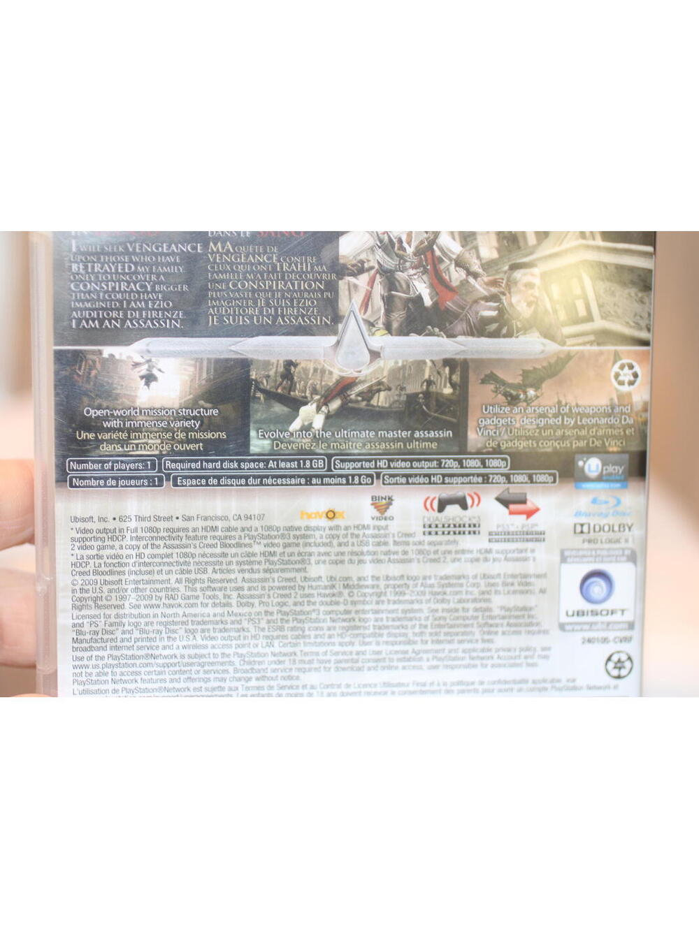Assassin's Creed II PlayStation 3 Video Game PS3 Complete - Picture 5 of 6